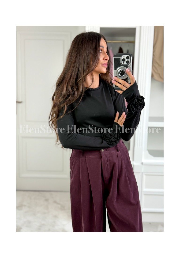 PREORDER Bluzka Rose Black