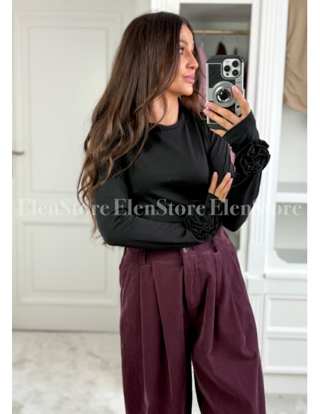 PREORDER Bluzka Rose Black