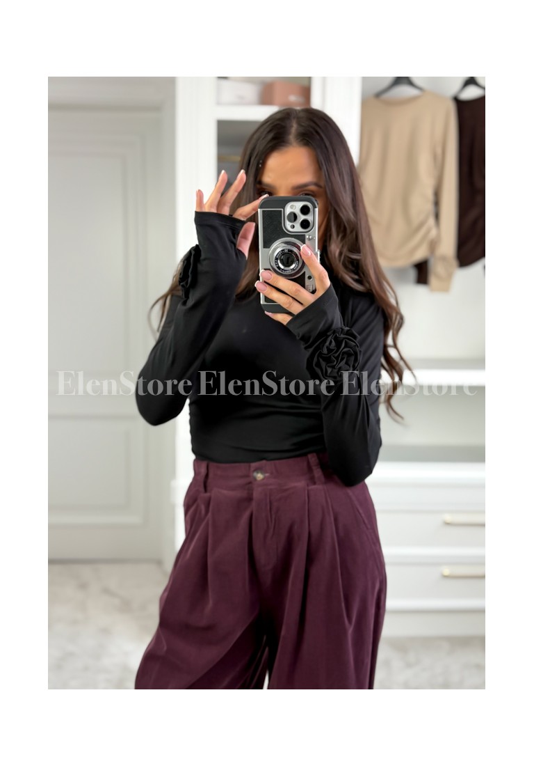 PREORDER Bluzka Rose Black