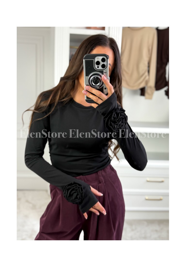 PREORDER Bluzka Rose Black