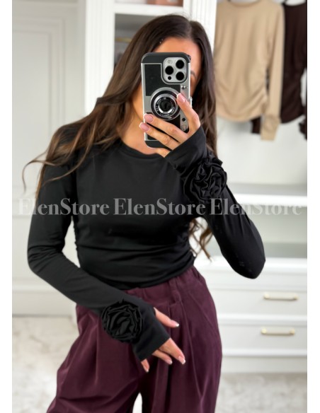 Bluzka Rose Black