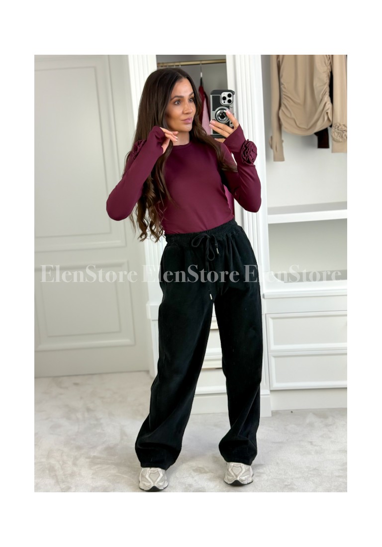 PREORDER Bluzka Rose Burgundy