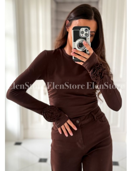 PREORDER Bluzka Rose Chocolate