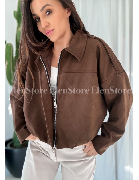 Bomberka  Suede Brown