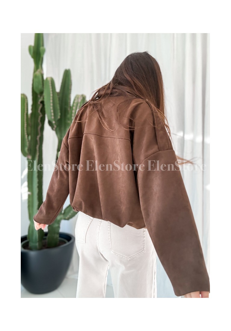 Bomberka  Suede Brown