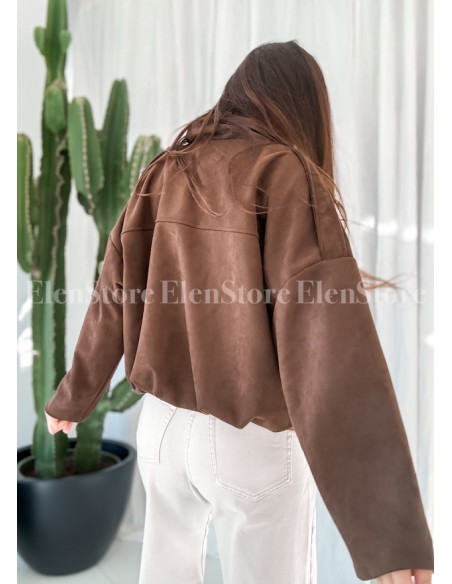 Bomberka  Suede Brown