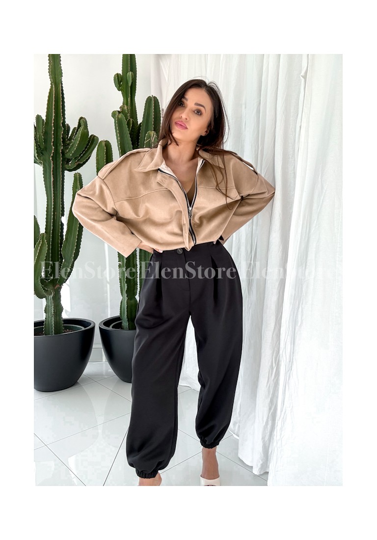 Bomberka  Suede Camel