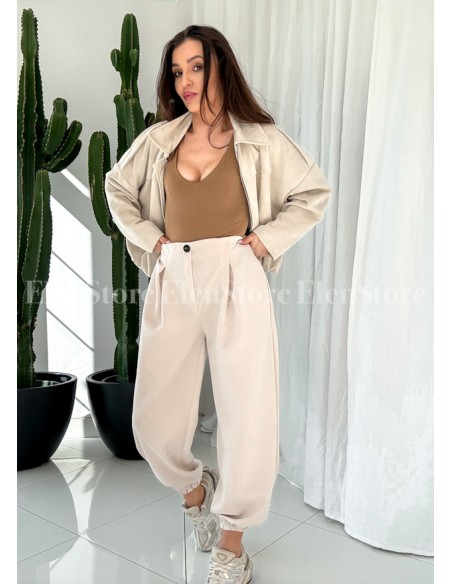 Bomberka  Suede Beige