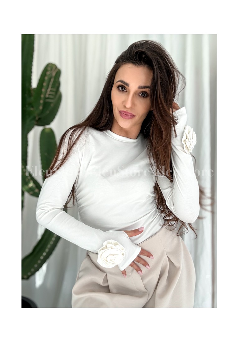 Bluzka Rose White