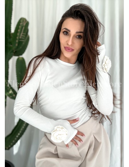 Bluzka Rose White