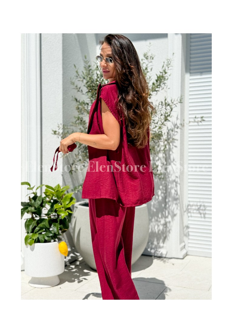 Komplet Cally Burgundy