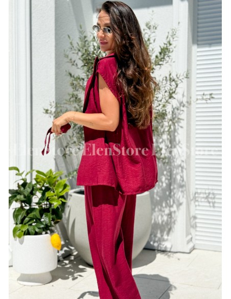 Komplet Cally Burgundy