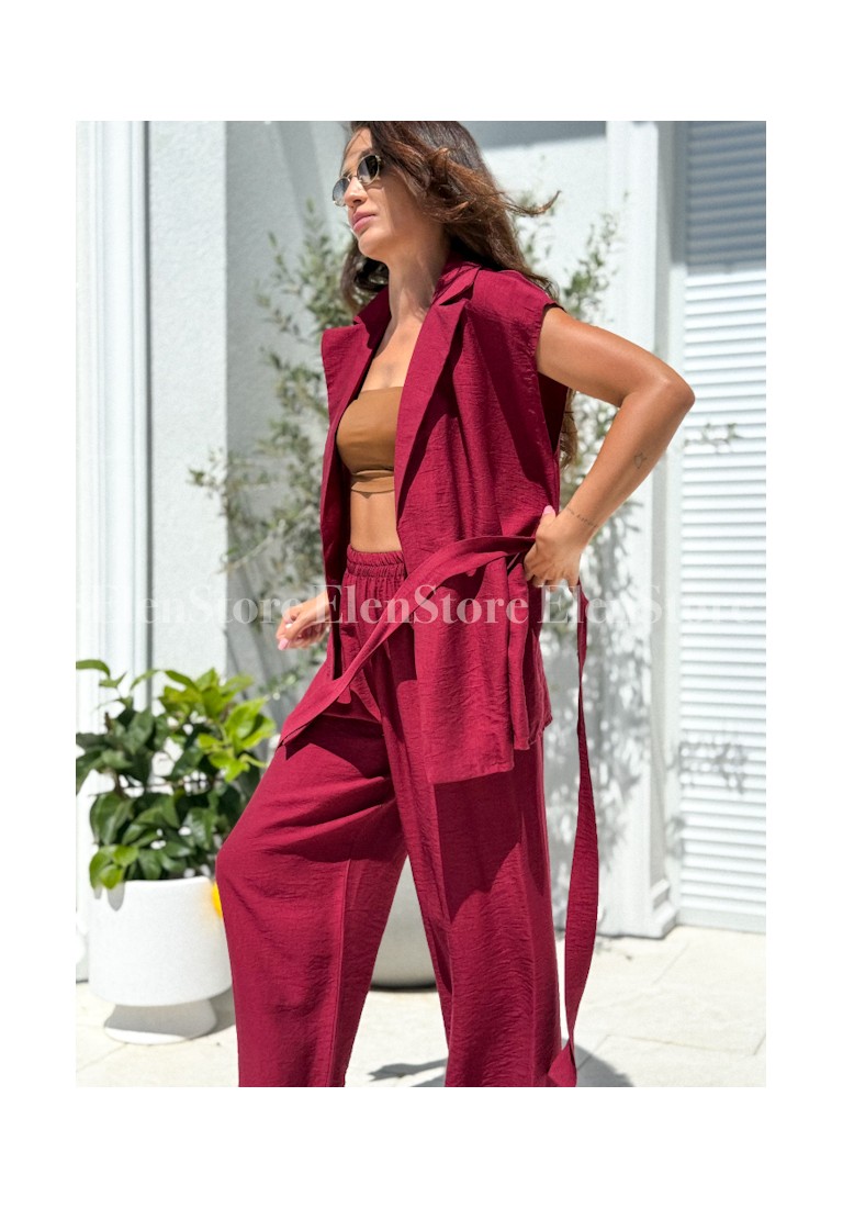 Komplet Cally Burgundy