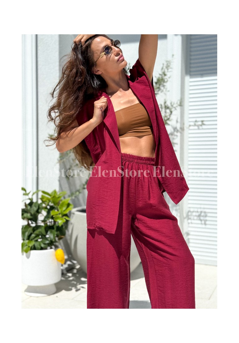 Komplet Cally Burgundy