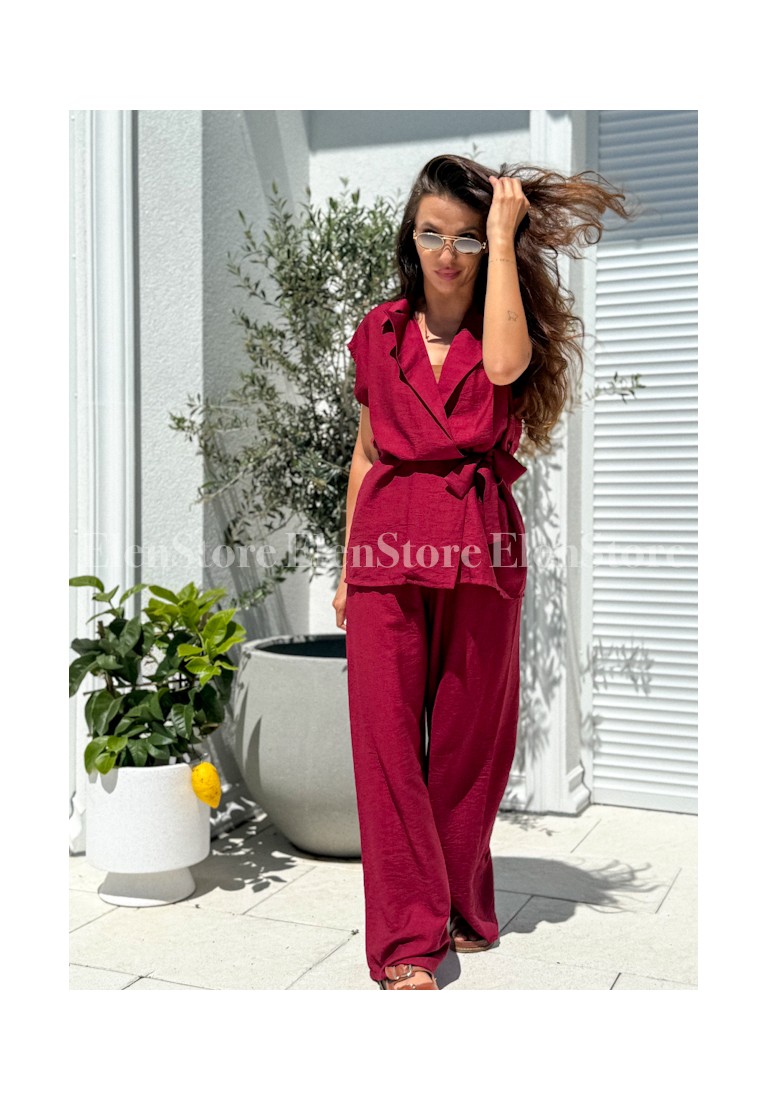 Komplet Cally Burgundy