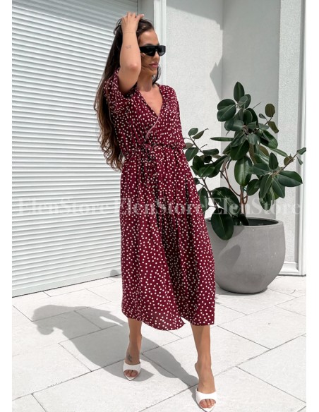 Sukienka Dots Bordo