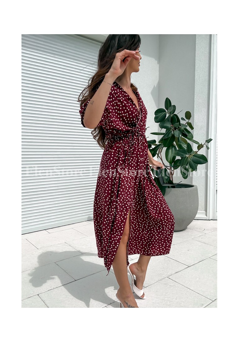 Sukienka Dots Bordo