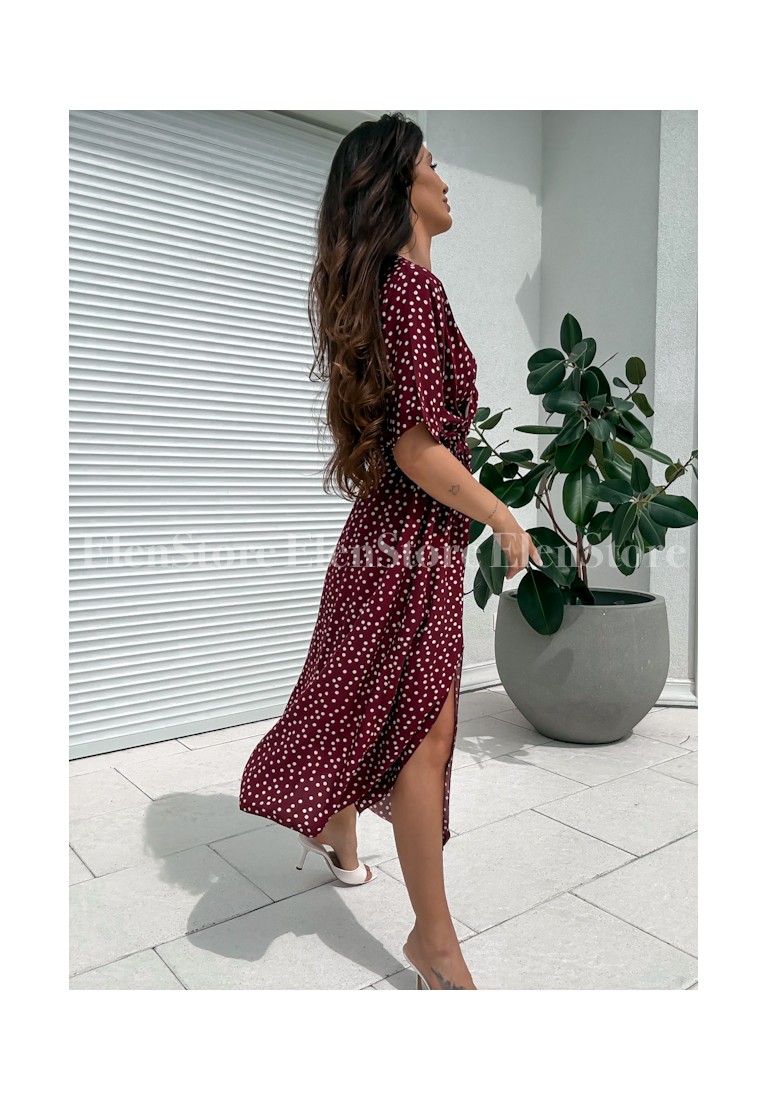 Sukienka Dots Bordo