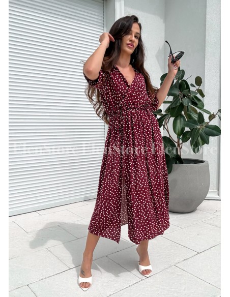 Sukienka Dots Bordo