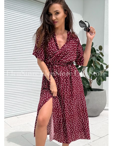 Sukienka Dots Bordo