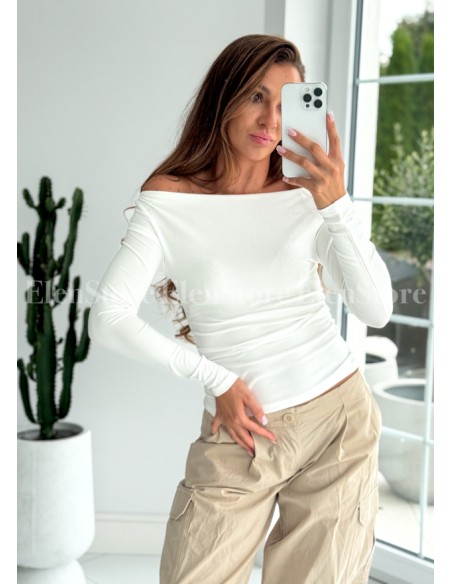Bluzka Cloud White