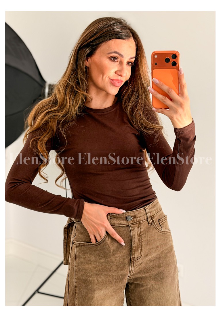 Bluzka Longsleeve Chocolate