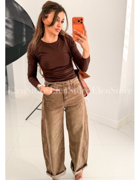 Bluzka Longsleeve Chocolate